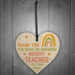 NURSERY TEACHER Gifts Personalised Thank You Gift For Teacher