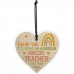 NURSERY TEACHER Gifts Personalised Thank You Gift For Teacher