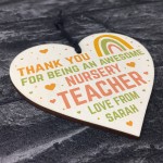 NURSERY TEACHER Gifts Personalised Thank You Gift For Teacher