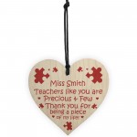 Teacher Gifts Poem Personalised Thank You Gift Leaving Plaque