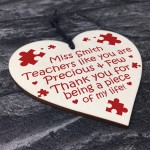 Teacher Gifts Poem Personalised Thank You Gift Leaving Plaque