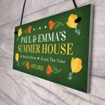 Summer House Decor Personalised Sign Novelty Garden Shed Home