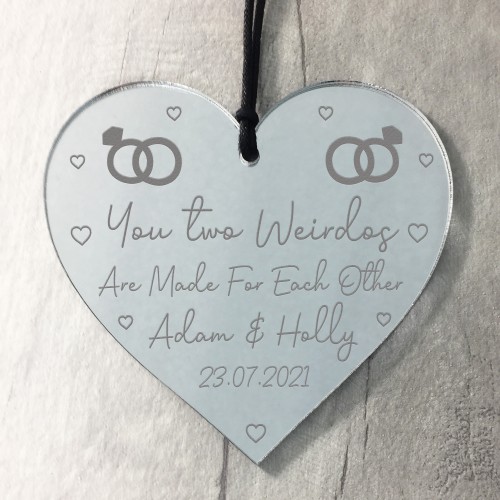 FUNNY Personalised Engagement Wedding Gift Present Engraved
