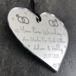 FUNNY Personalised Engagement Wedding Gift Present Engraved