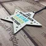 Teacher Gifts Wooden Star Plaque Personalised Thank You Gift