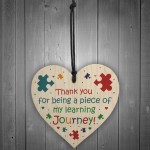 Teacher Heart Hanging Plaque Gifts Thank You Gifts for Assistant