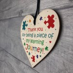 Teacher Heart Hanging Plaque Gifts Thank You Gifts for Assistant