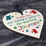 Teacher Heart Hanging Plaque Gifts Thank You Gifts for Assistant