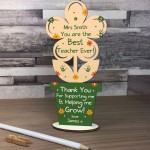 Best Teacher Gift Wooden Flower Thank You Gift For Teacher