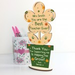 Best Teacher Gift Wooden Flower Thank You Gift For Teacher