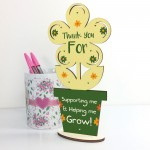 Thank You Gifts Wood Flower Helping Me Grow Teacher Assistant