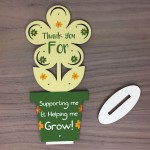 Thank You Gifts Wood Flower Helping Me Grow Teacher Assistant