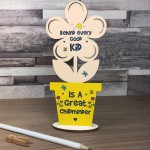 Thank You Gift For Childminder Wood Flower Friendship Gift