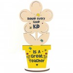 Thank You Gift For Teacher Wood Flower Gift From Student Leaving