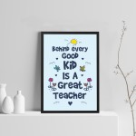 Teacher Print Framed Gift For Teacher Assistant Thank You Gift