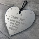 Thank You Gift For Teacher Assistant Handmade Engraved Heart