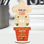 Thank You Gift For Nursery School Wooden Flower Personalised