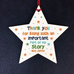 Handmade Teacher Gift Personalised Thank You Part Of My Story