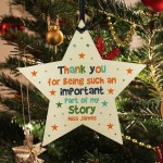 Handmade Teacher Gift Personalised Thank You Part Of My Story