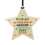 Handmade Teacher Gift Personalised Thank You Part Of My Story