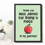 Framed Teacher Print Thank You Gift For Teacher Assistant
