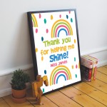 Cute Teacher Print Personalised Thank You Gift For Teacher 