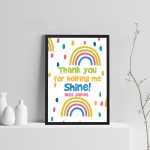 Cute Teacher Print Personalised Thank You Gift For Teacher 