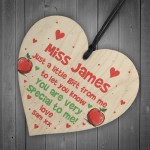 Thank You Teacher Assistant Gift Wood Heart Special To Me