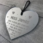 Personalied Engraved Heart Gift For Teacher Assistant Thank You