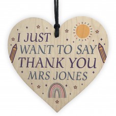 Personalised Thank You Gifts For Teacher Assistant Tutor Mentor