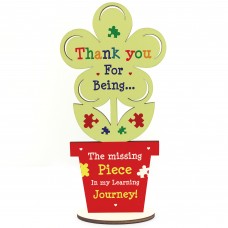 Teacher Assistant Gift Wooden Flower Handmade Thank You Leaving