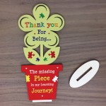 Teacher Assistant Gift Wooden Flower Handmade Thank You Leaving