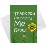 Thank You Card For Teacher Teaching Assistant Leaving School