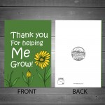 Thank You Card For Teacher Teaching Assistant Leaving School