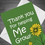 Thank You Card For Teacher Teaching Assistant Leaving School