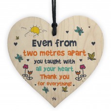 Funny Teacher Thank You Gifts Novelty Wood Heart Leaving Gifts