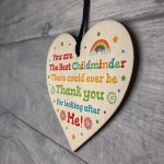 Thank You Childminder Gift Wood Heart Leaving Nursery Teacher