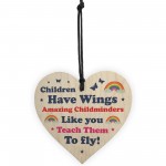 Thank You Gift For Childminder Hanging Heart Friend Friendship
