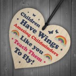 Thank You Gift For Childminder Hanging Heart Friend Friendship