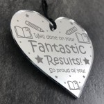 Congratulations Gift FANTASTIC Results Engraved Heart Daughter