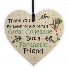 Colleagues Heart Plaque Hanging Sign Friendship Gift Friend