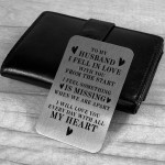 Valentines Anniversary Gift Husband Metal Wallet Insert Gift