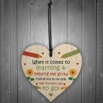 Handmade Thank You Friend Gift Heart Hanging Sign Teacher Gifts
