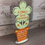 Special Thank You Friendship Gift Wood Flower Colleague Gifts