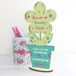 Special Thank You Friend Gift Standing Flower Friendship Sign