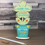 Special Thank You Friend Gift Flower Personalised Colleague Gift