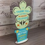 Special Thank You Friend Gift Flower Personalised Colleague Gift