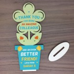 Special Thank You Friend Gift Flower Personalised Colleague Gift