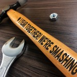 1 Year Anniversary Engraved Hammer Gift For Boyfriend Husband