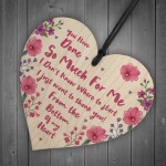 Thank You Friendship Gift Wooden Heart Best Friend Plaque Gift